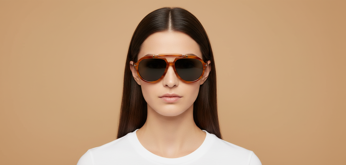 Modelo femenino llevando Gafas de Sol Persol PO0202 960/R5 57 13