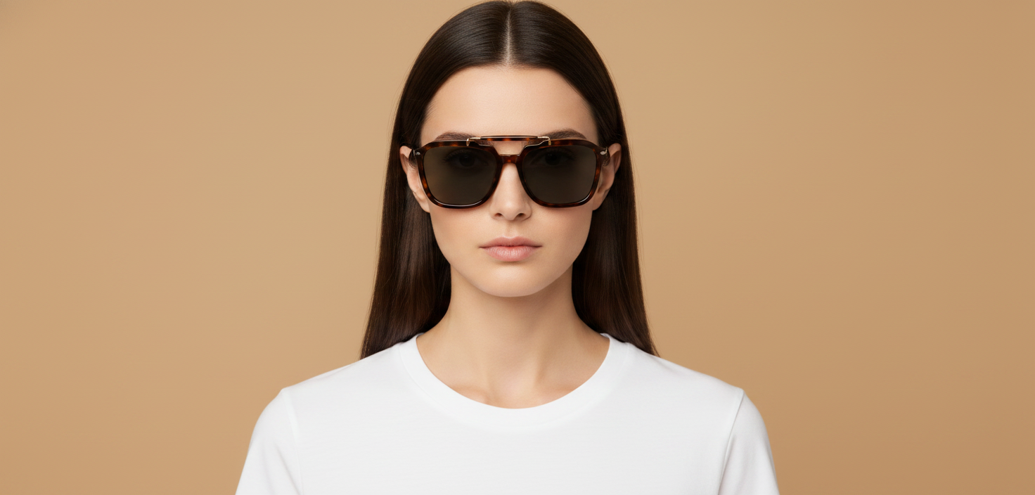 Modelo femenino llevando Gafas de Sol Persol PO0203 24/48 57 20