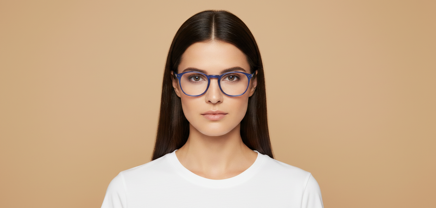Weibliches Modell trägt Korrektionsbrillen Persol PO3007 24 50 19