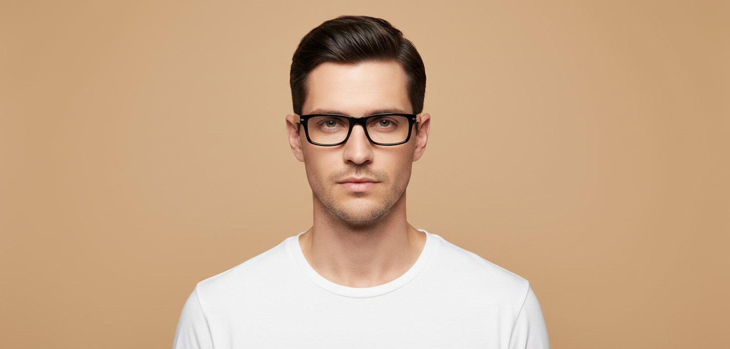 Modelo masculino llevando Gafas Graduadas Persol PO3050 95 53 18