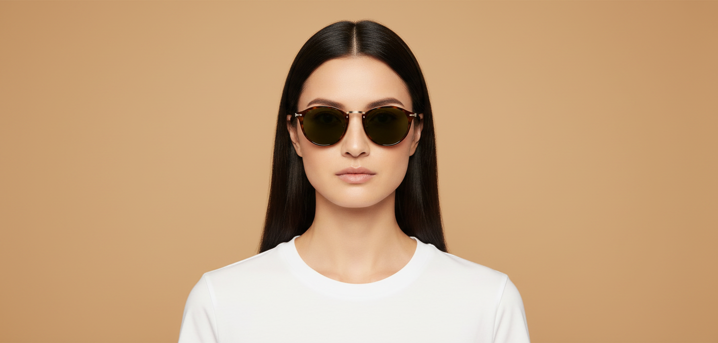 Modelo femenino llevando Gafas de Sol Persol PO3166 24/31 51 22
