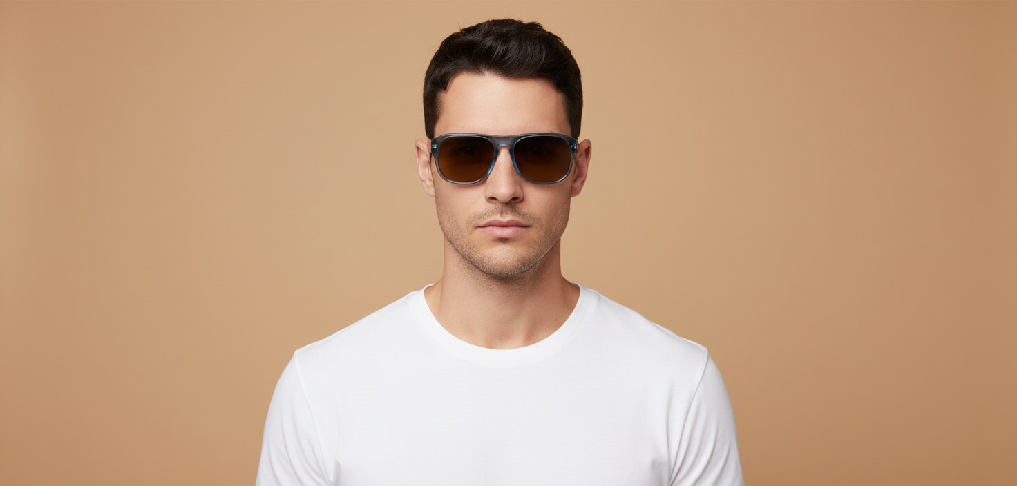 Modelo masculino llevando Gafas de Sol Persol Jean PO3310 121833 57 18