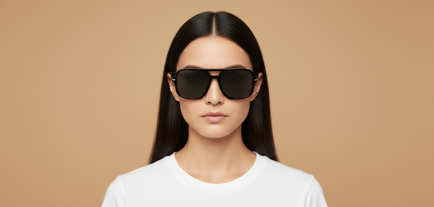 Modelo femenino llevando Gafas de Sol Persol PO3328 95/S3 58 19