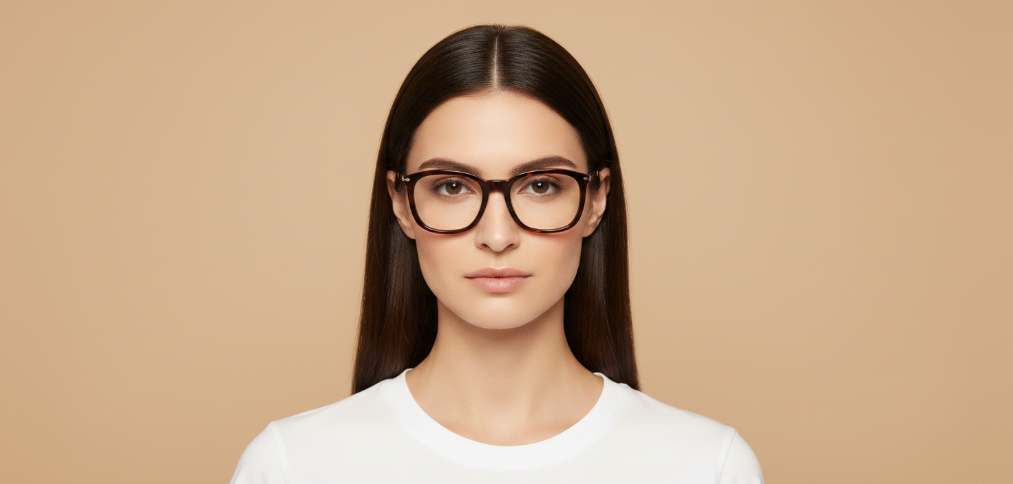 Modelo femenino llevando Gafas Graduadas Persol PO3355V 24 52 20