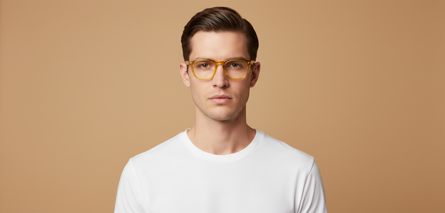 Modelo masculino llevando Gafas Graduadas Persol PO3376V 204 52 20