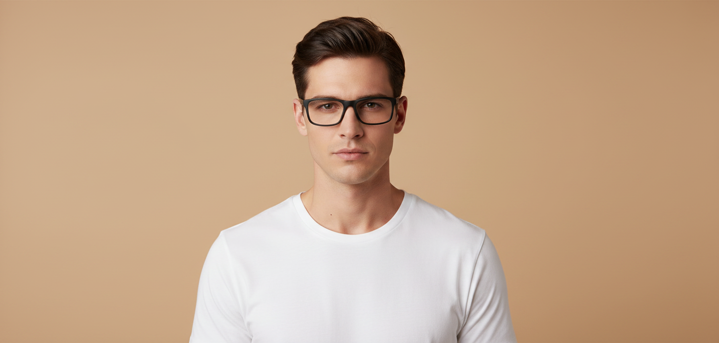 Modelo masculino llevando Gafas Graduadas Polo Ralph Lauren PH2212 5504 55 19