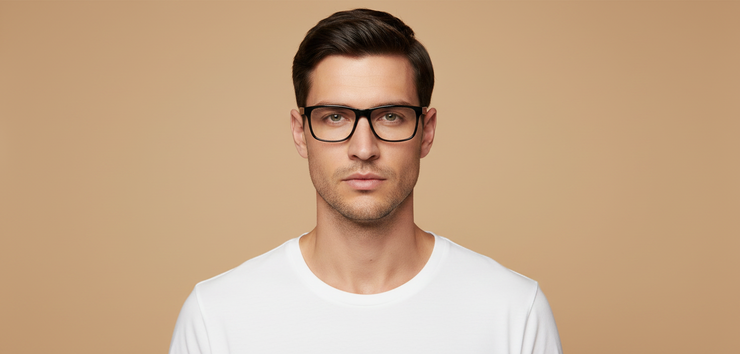 Modelo masculino llevando Gafas Graduadas Polo Ralph Lauren PH2257U 5001 55 16