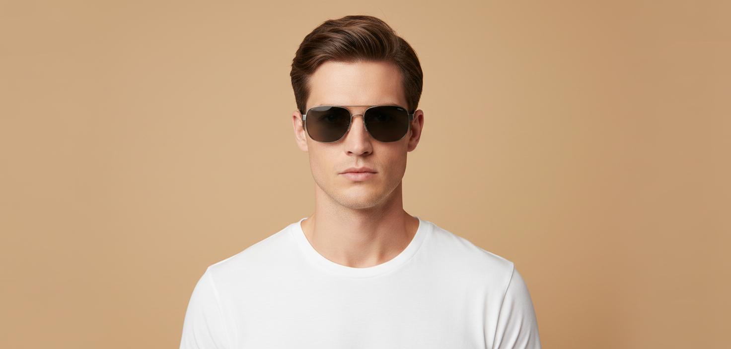 Modelo masculino llevando Gafas de Sol Polo Ralph Lauren PH3154 905087 62 17