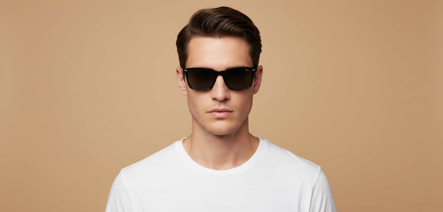 Modelo masculino llevando Gafas de Sol Polo Ralph Lauren PH4194U 500187 56 18
