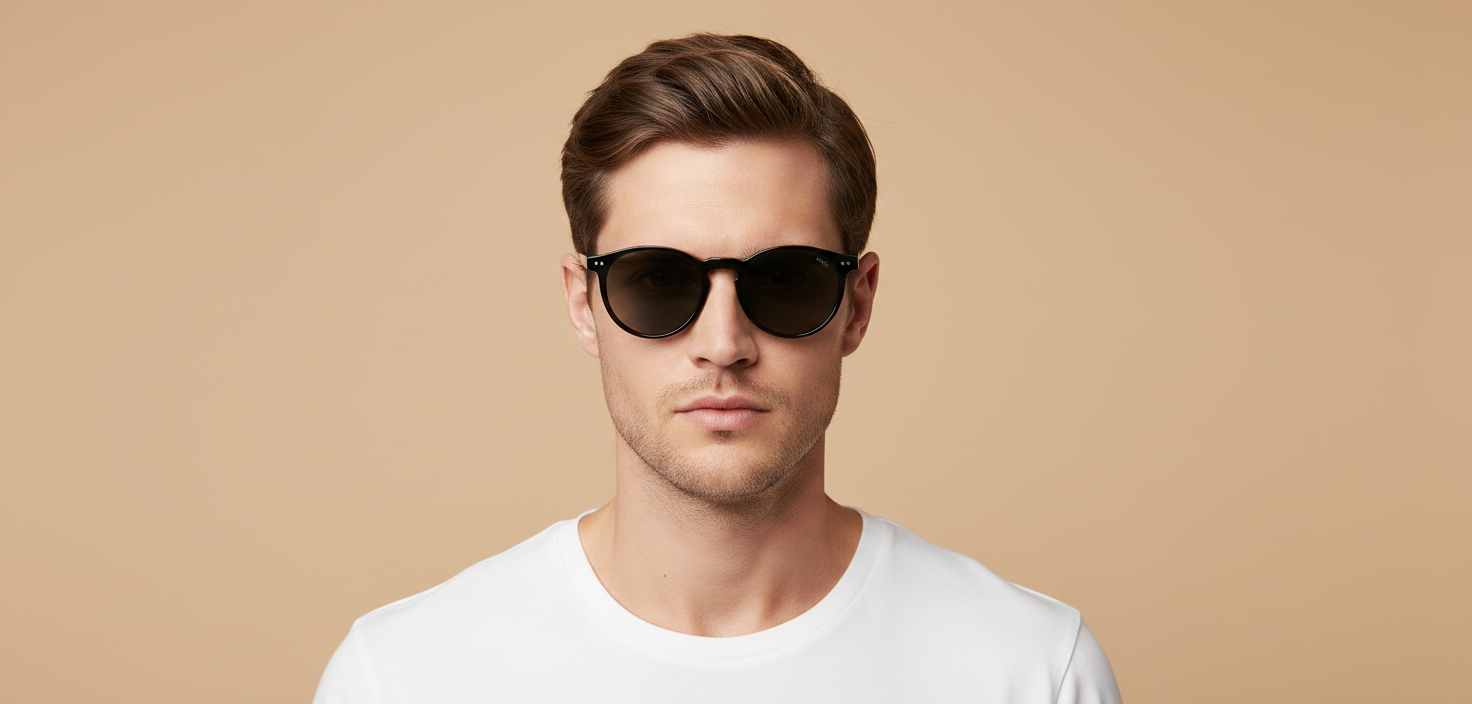 Мужская модель в Солнцезащитные очки Polo Ralph Lauren PH4236 500187 50 20