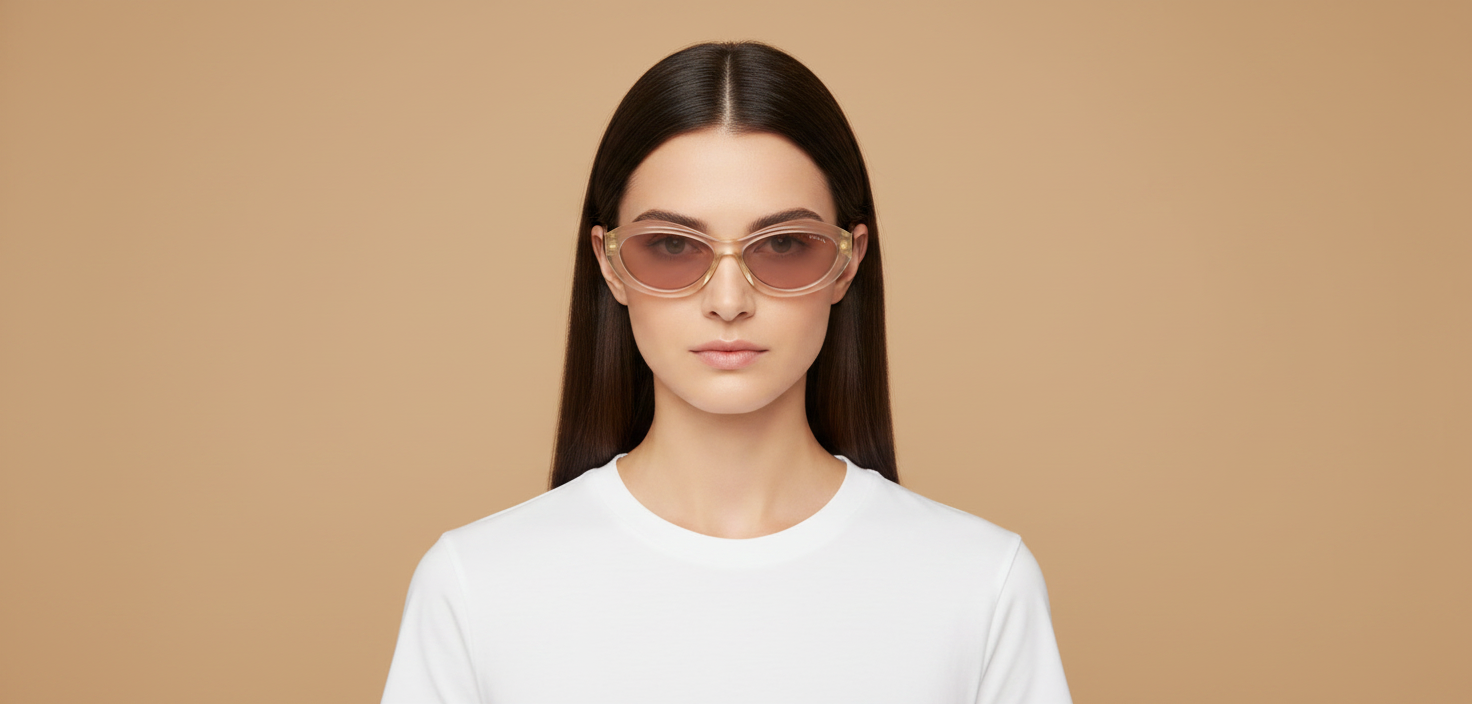 Modelo femenino llevando Gafas de Sol Prada PR 26ZS 12V4I2 55 16