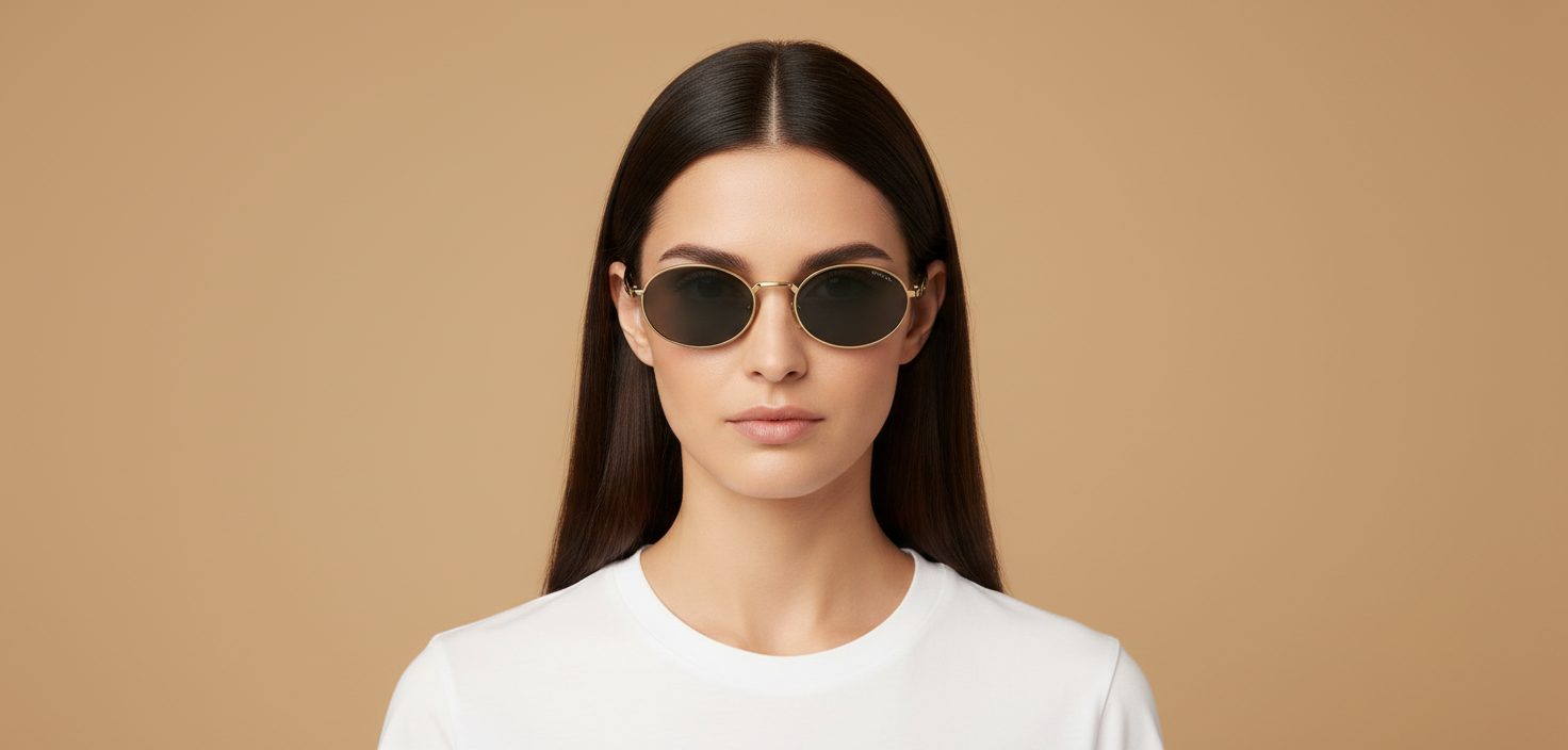 Modelo femenino llevando Gafas de Sol Prada PR 65ZS ZVN09T 55 20