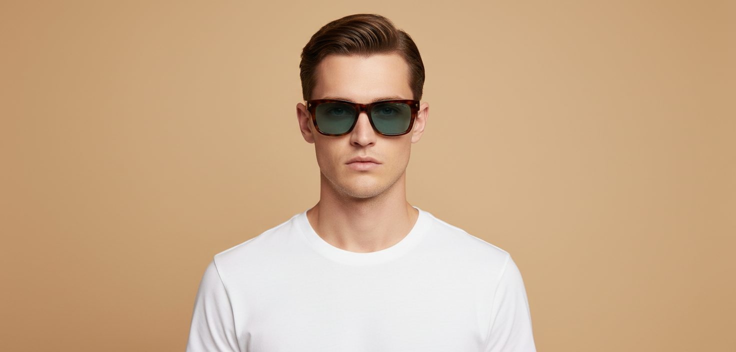 Modelo masculino llevando Gafas de Sol Prada PR A17S 15W04D 51 19