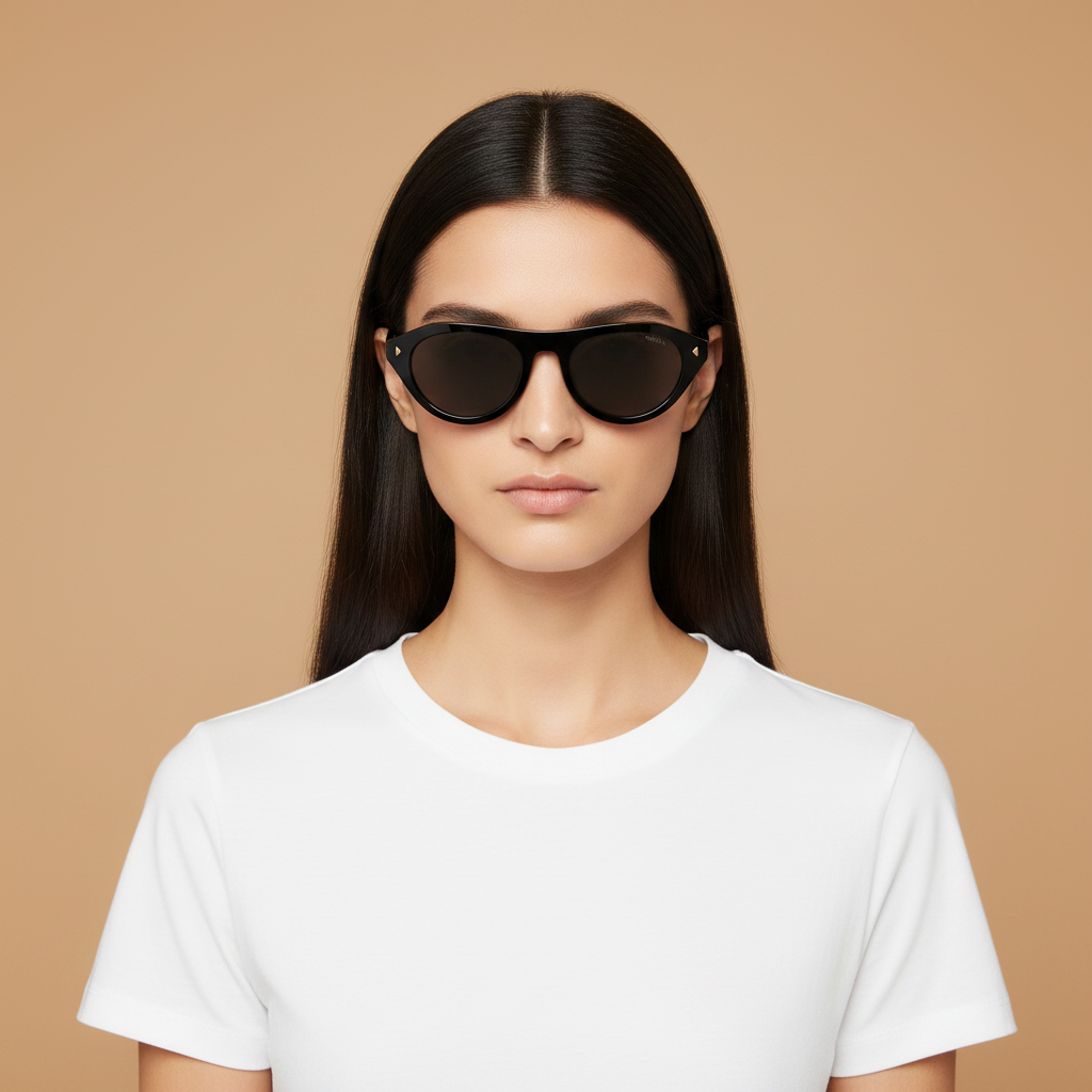 Female model wearing Sunglasses Prada PR B15S 16K731 51 21