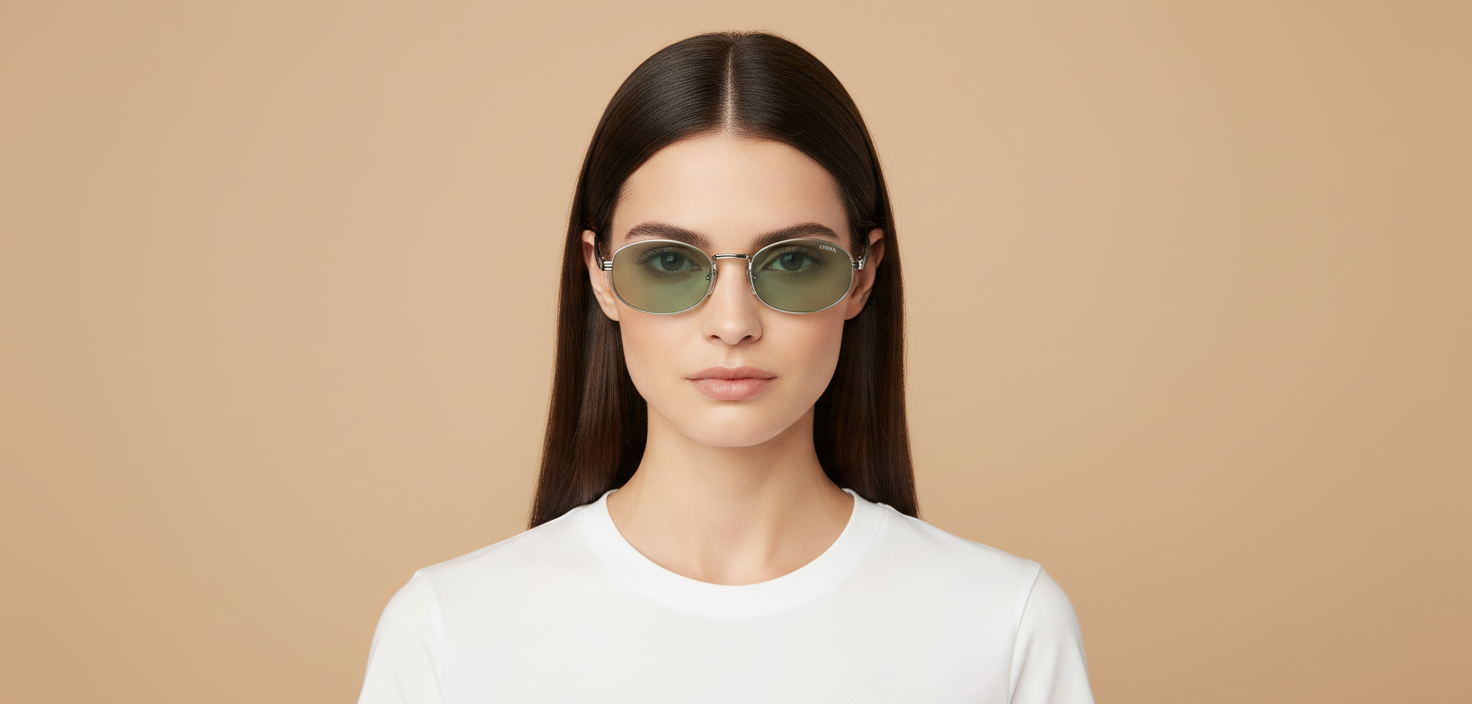 Modelo femenino llevando Gafas de Sol Prada PR B53S 1BC40N 52 21