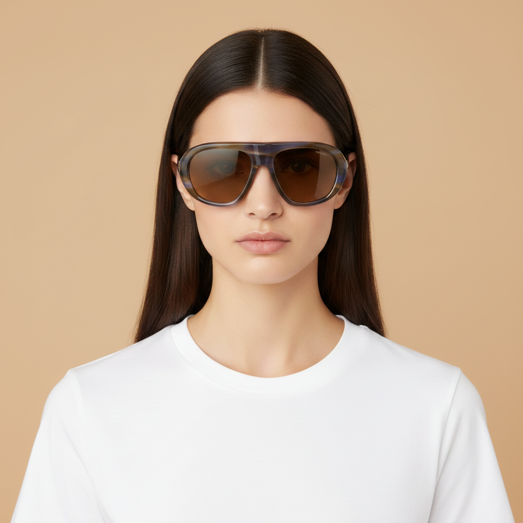 Женская модель в Солнцезащитные очки Prada PR C05S 23G70G 57 18