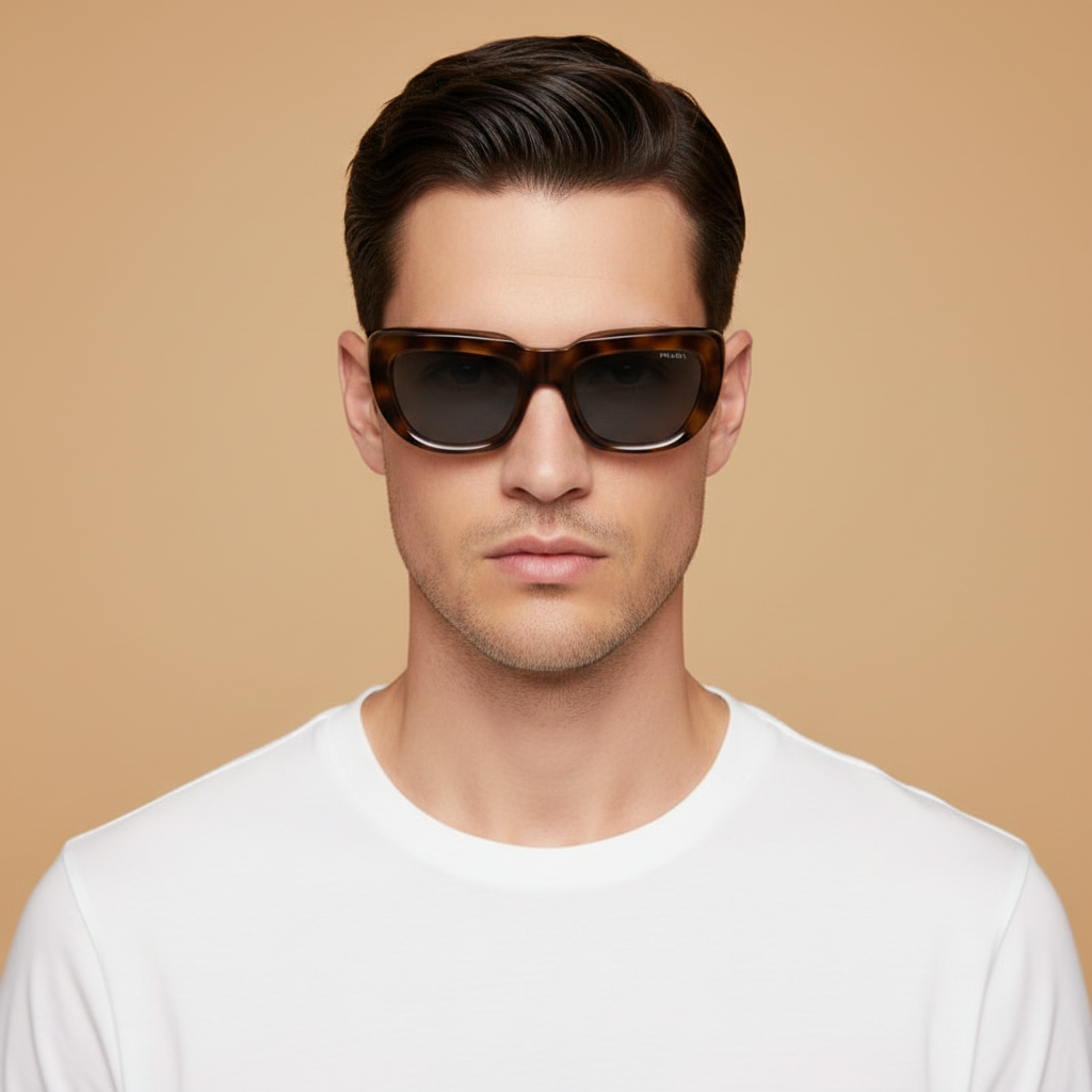 Мужская модель в Солнцезащитные очки Prada PR D07S 20D50Q 53 20