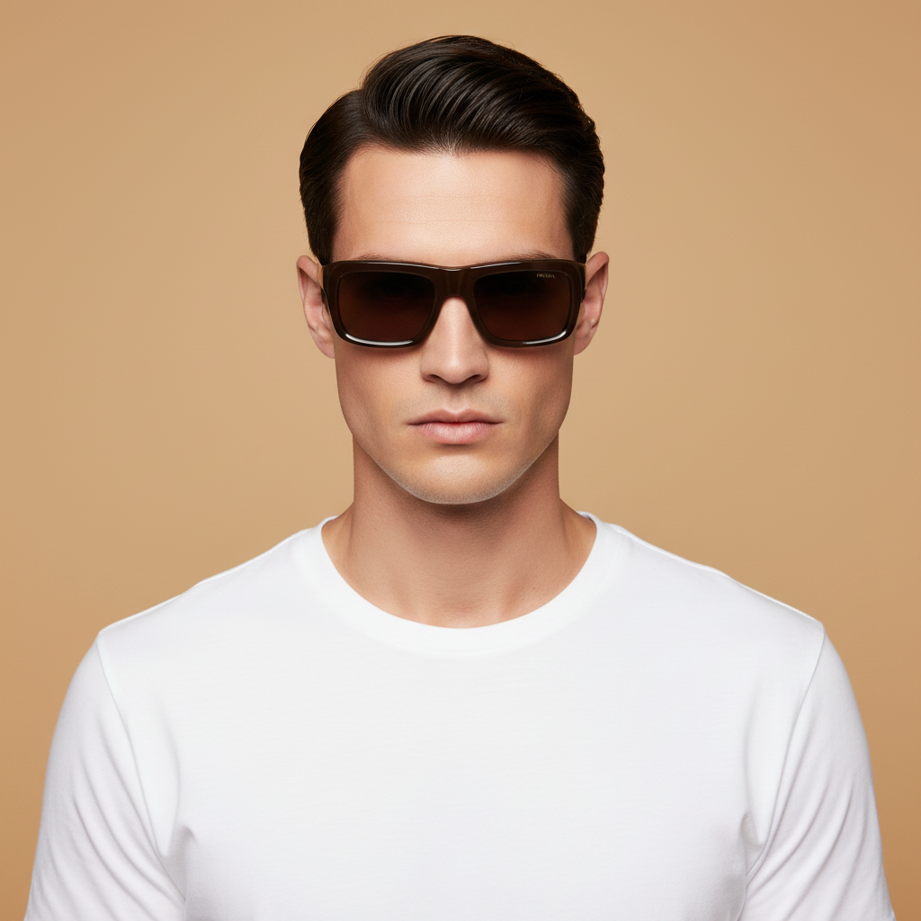 Мужская модель в Солнцезащитные очки Prada PR D11S 27I90W 54 20