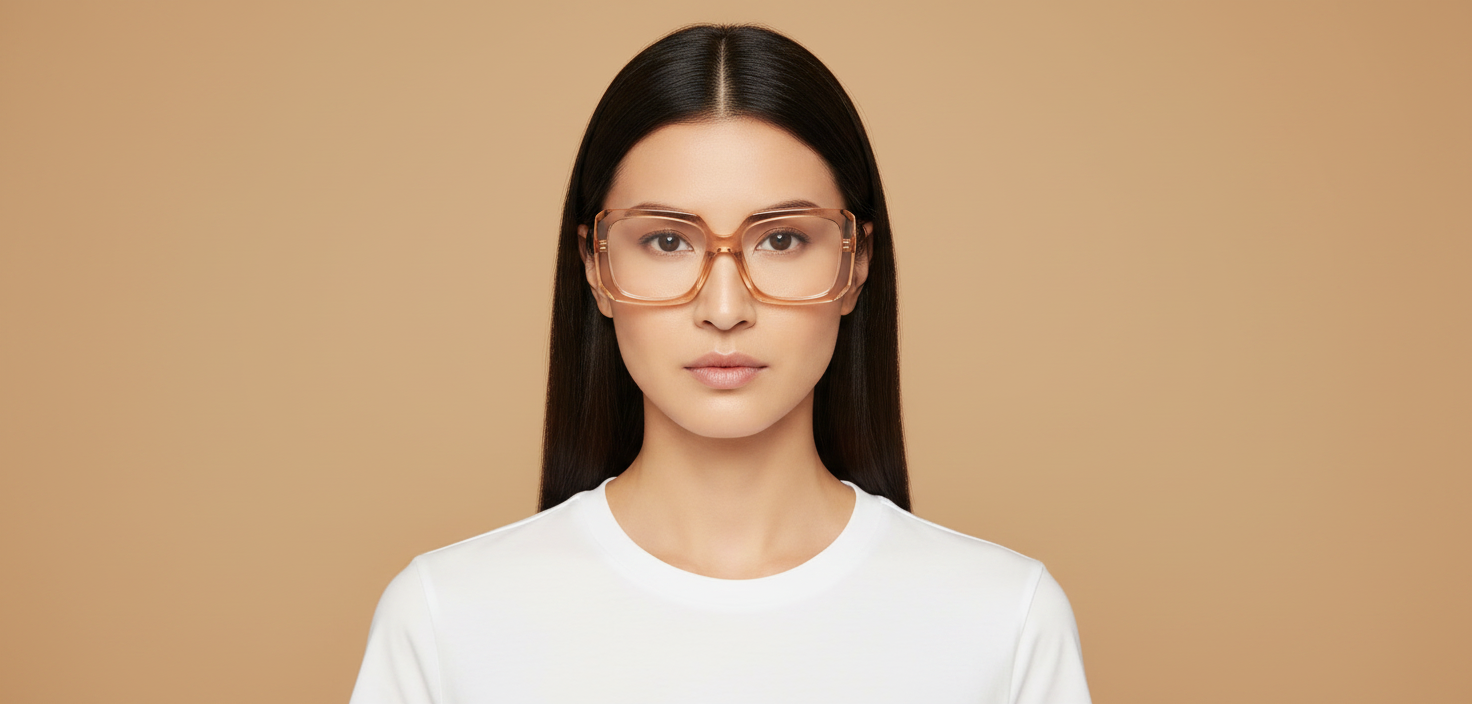 Modelo femenino llevando Gafas Graduadas Prada PRC09V 20H1O1 51 19