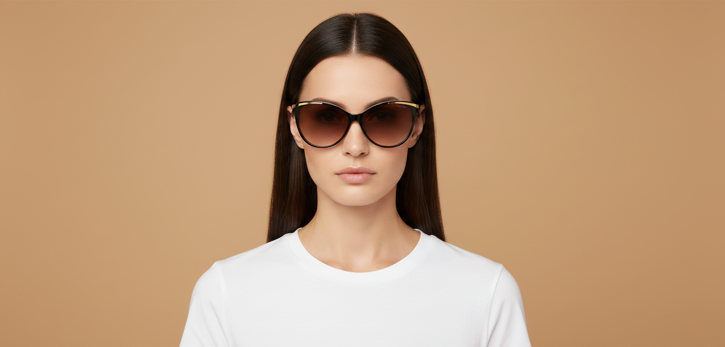 Modelo femenino llevando Gafas de Sol Ralph Lauren RA5150 109013 59 15