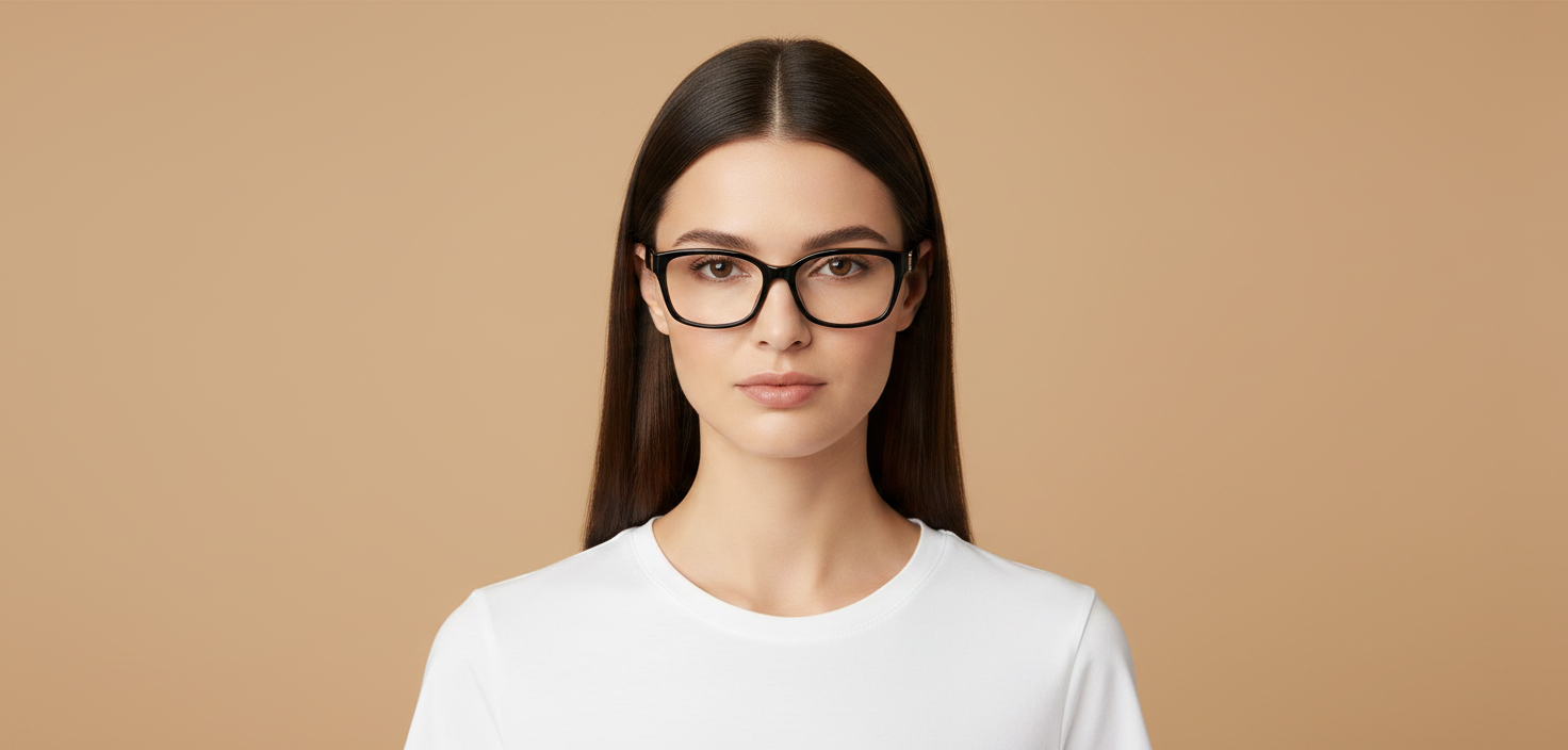 Modèle femme portant Lunettes de Vue Ralph Lauren RA6244 5001 53 17