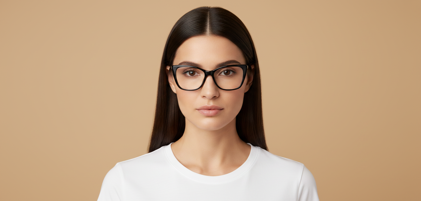 Modèle femme portant Lunettes de Vue Ralph Lauren RA7039 1081 51 16