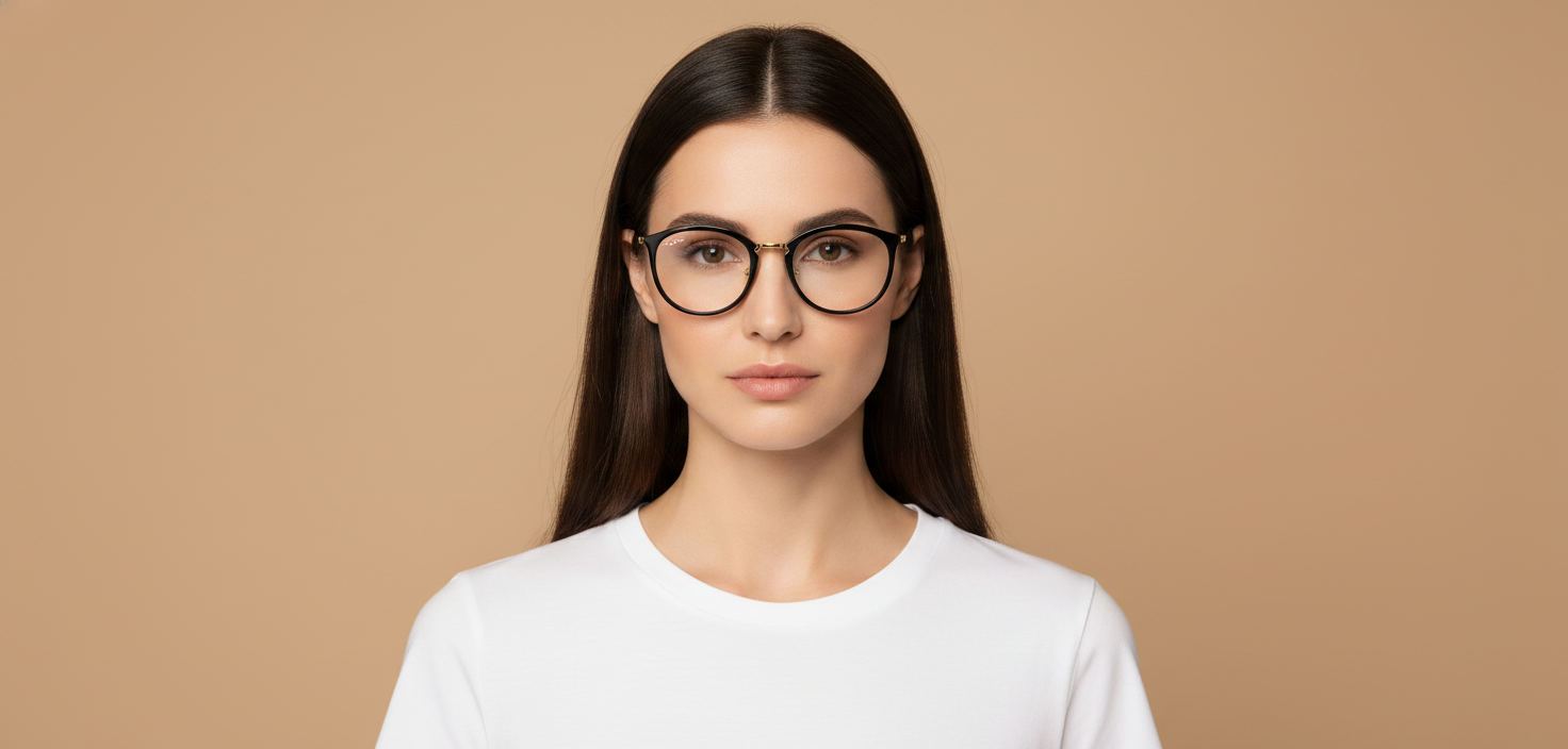 Женская модель в Очки для зрения Ray-Ban RX7140 2000 49 20
