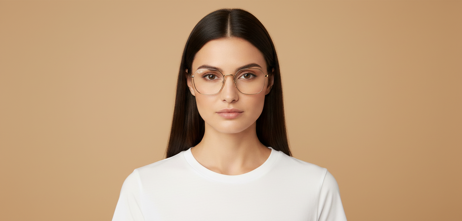 Modelo femenino llevando Gafas Graduadas Ray-Ban Jim RX3694V 2500 53 20