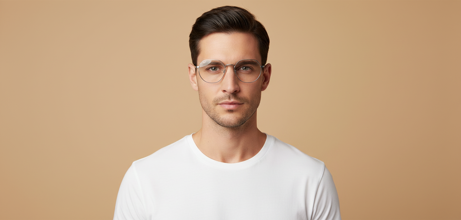 Modelo masculino llevando Gafas Graduadas Ray-Ban Jack RX6465 2501 51 20