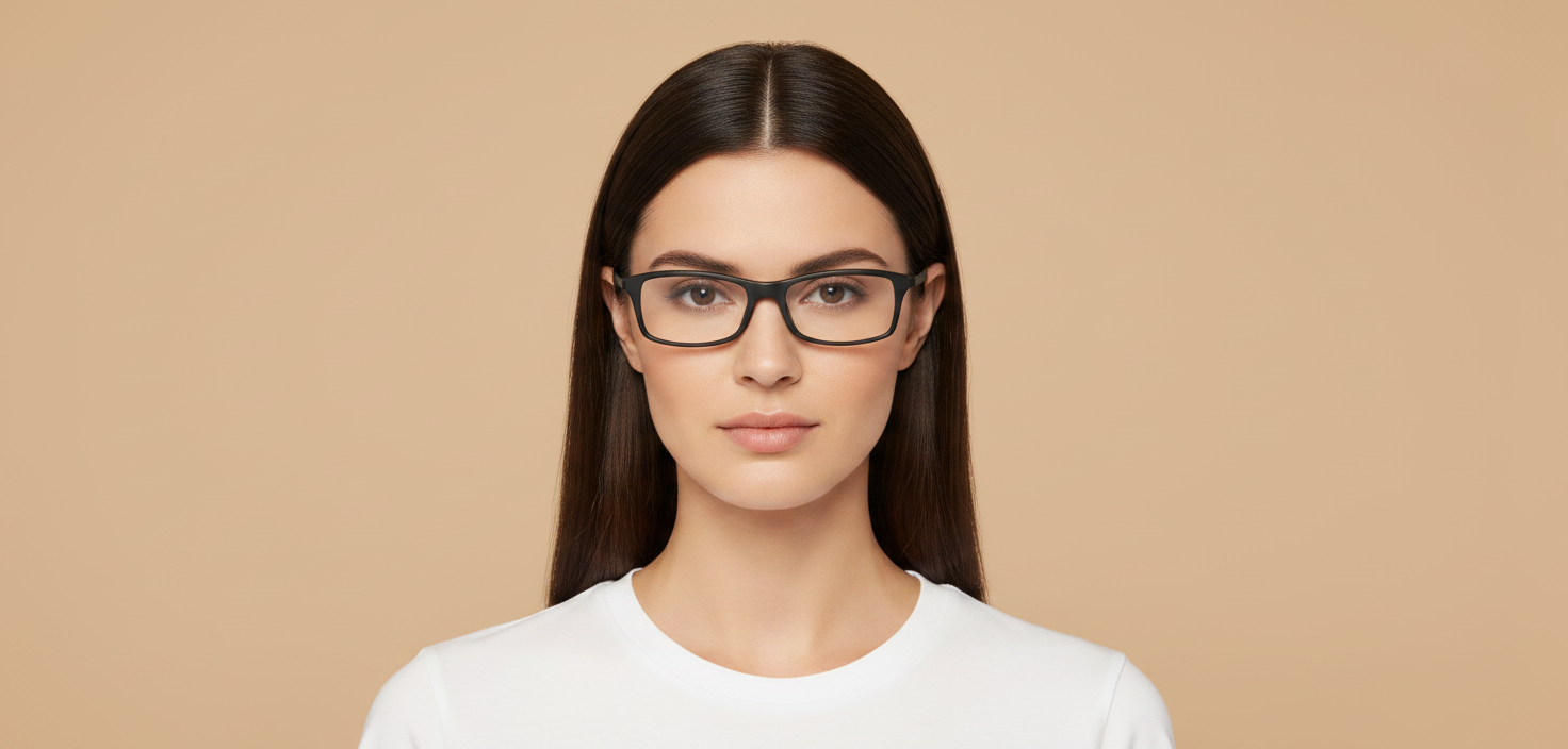Modelo femenino llevando Gafas Graduadas Ray-Ban RX7017 5196 52 17