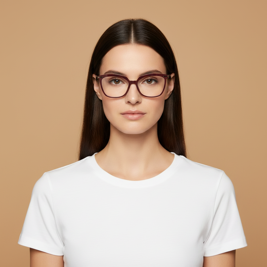 Modelo femenino llevando Gafas Graduadas Silhouette Vibrant Horizon 1623/75 3530 55 15