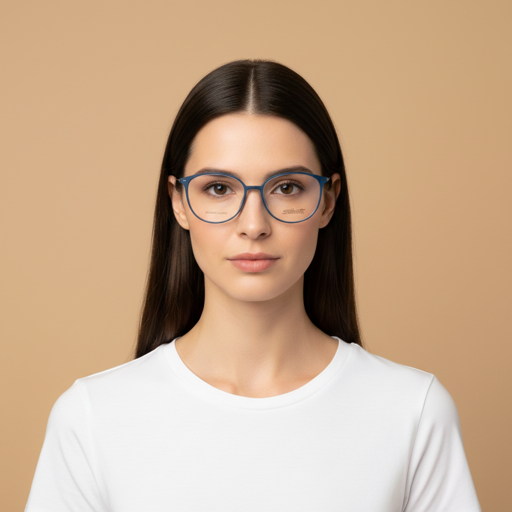 Modelo femenino llevando Gafas Graduadas Silhouette Urban Lite 1626/75 5010 53 16