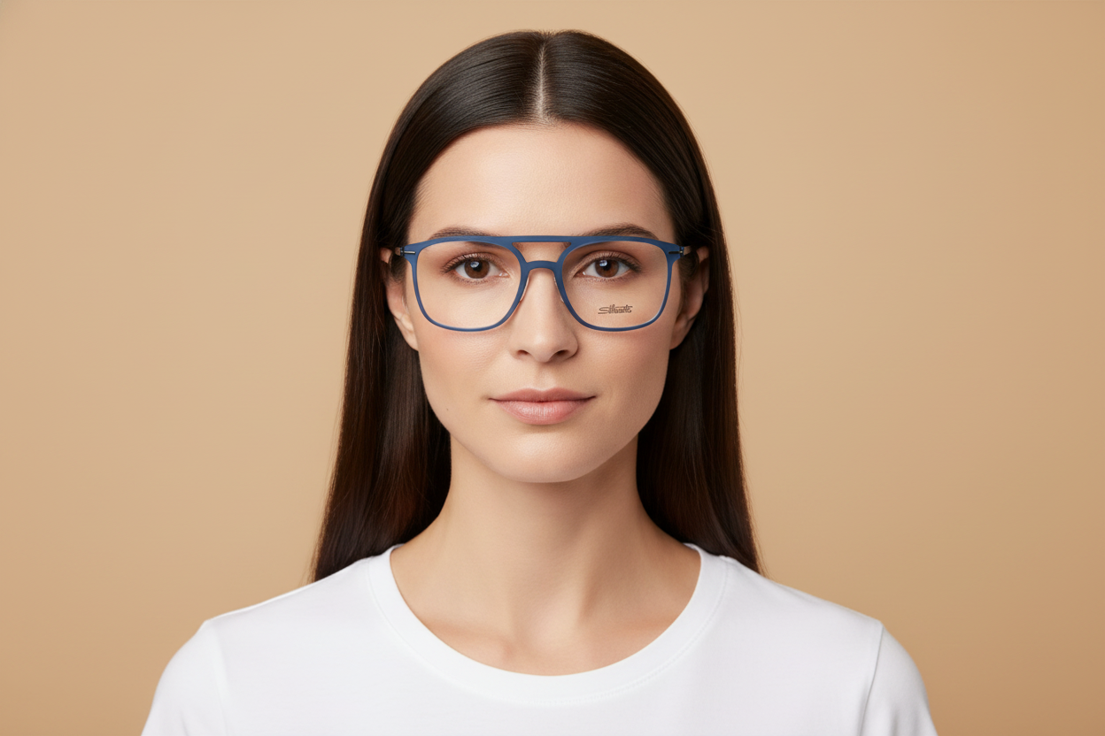 Женская модель в Очки для зрения Silhouette Infinity View 2951 75 4630 55 19