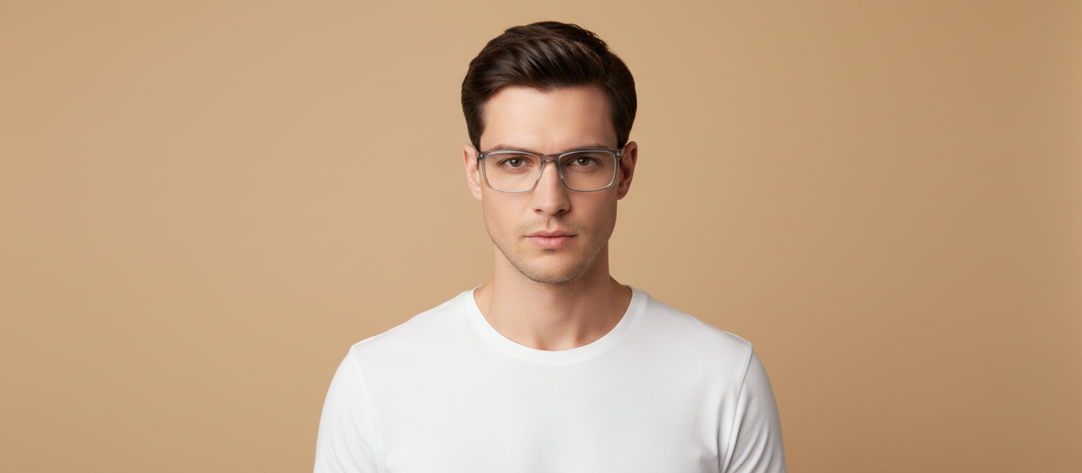 Modelo masculino llevando Gafas Graduadas Silhouette Clear Sky 2972/75 4510 57 16