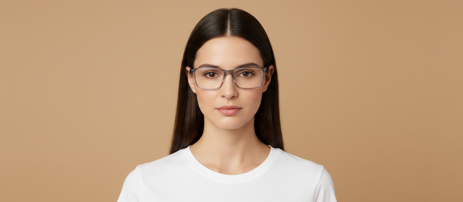 Modelo femenino llevando Gafas Graduadas Silhouette Clear Sky 2972/75 4510 57 16