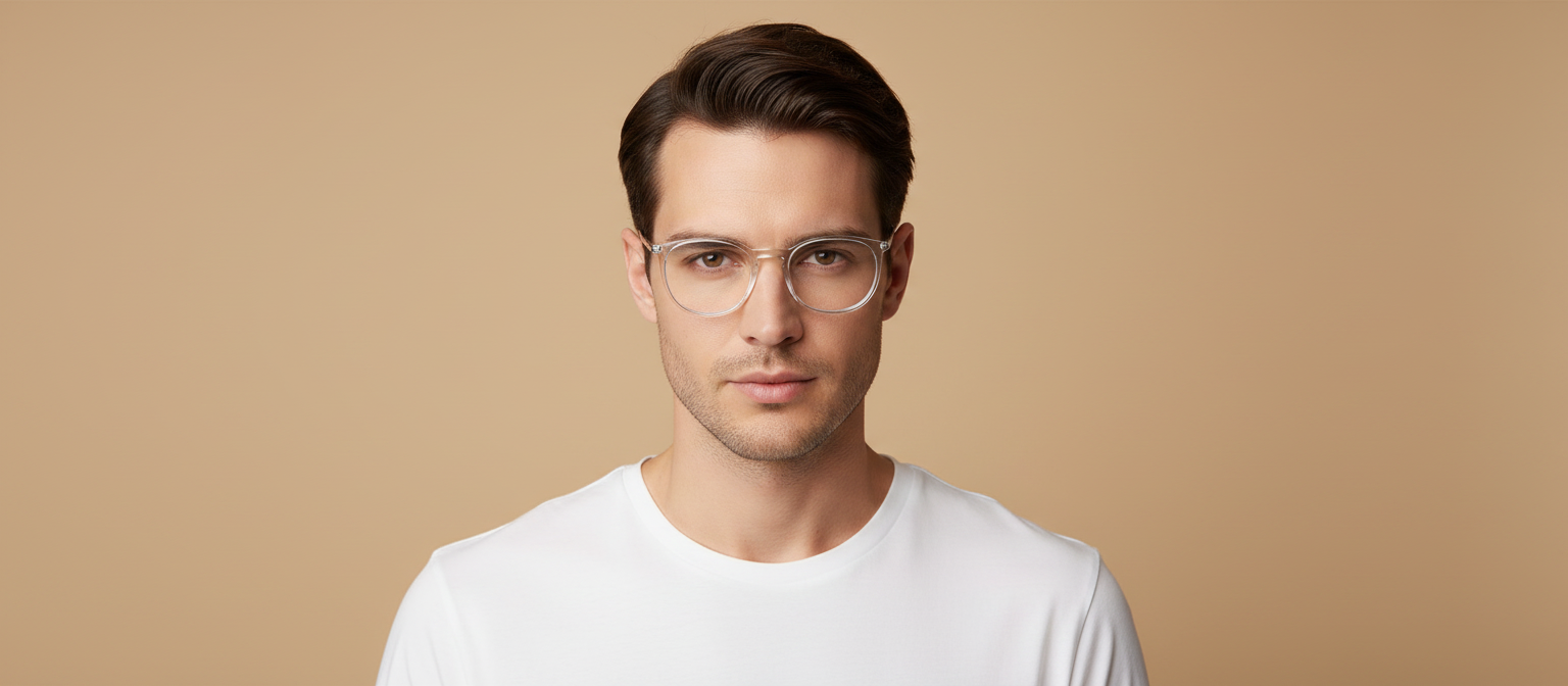Modelo masculino llevando Gafas Graduadas Silhouette Illusion 2977/75 5530 50 20