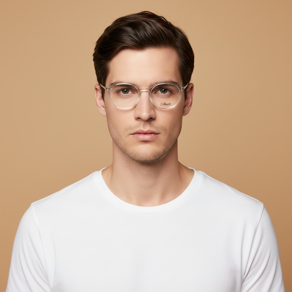 Modelo masculino llevando Gafas Graduadas Silhouette Illusion 2983/75 1000