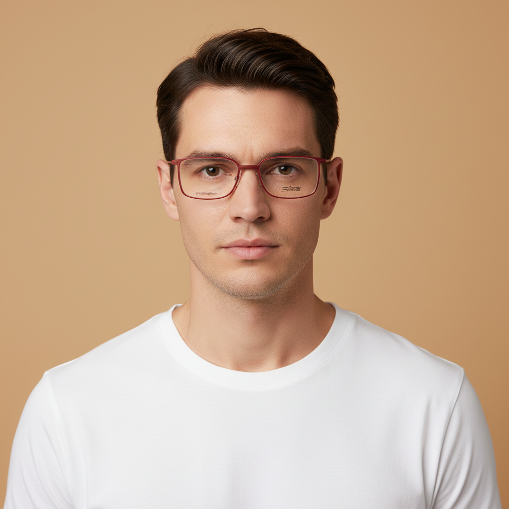 Modelo masculino llevando Gafas Graduadas Silhouette Urban Lite 2984/75 3140 54 19