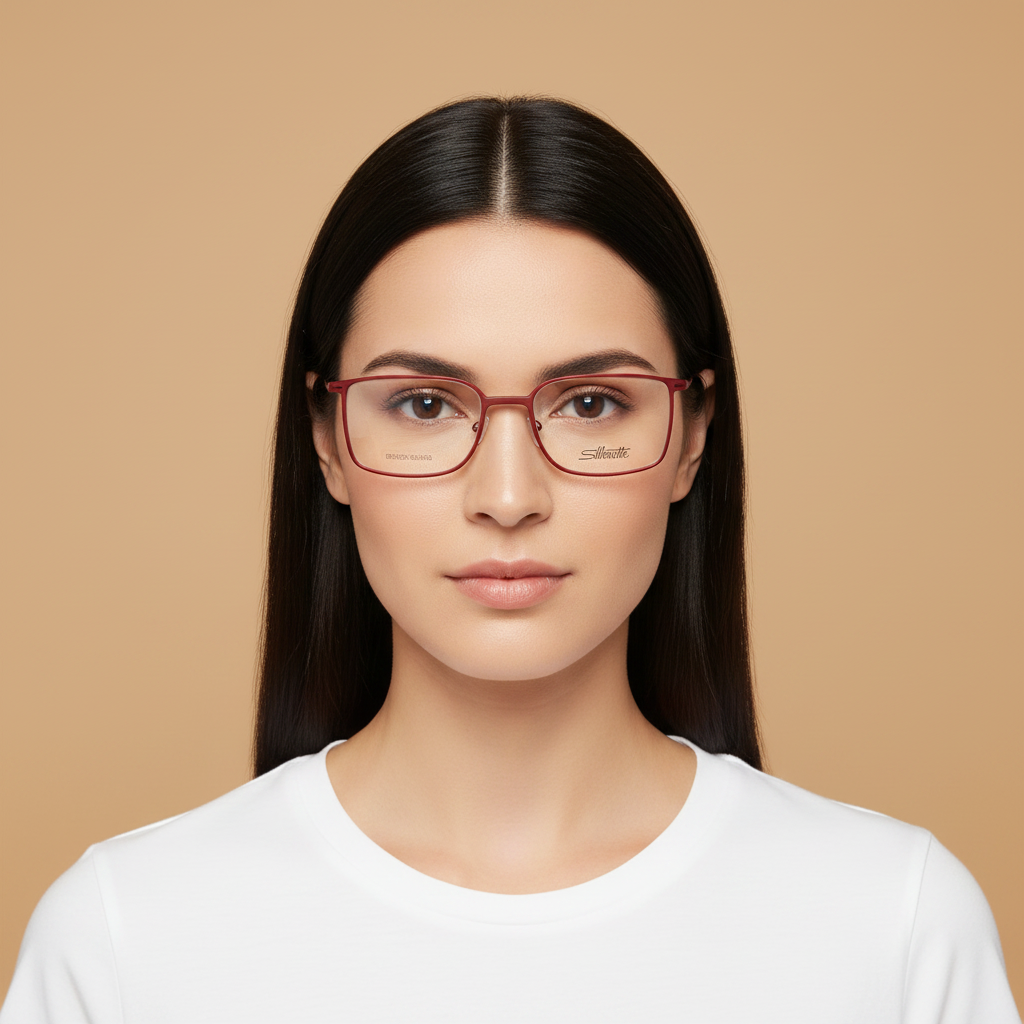 Modelo femenino llevando Gafas Graduadas Silhouette Urban Lite 2984/75 3140 54 19