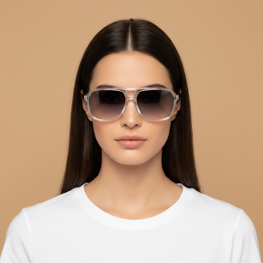 Modelo femenino llevando Gafas de Sol Silhouette Midtown 4080 75 1010 00 00