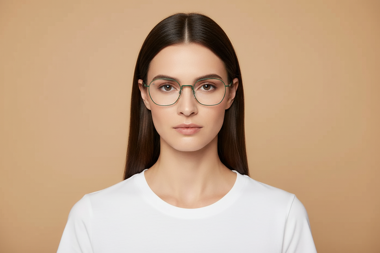 Weibliches Modell trägt Silhouette Pure Visionary Korrektionsbrille 5592/75 5540 47 20