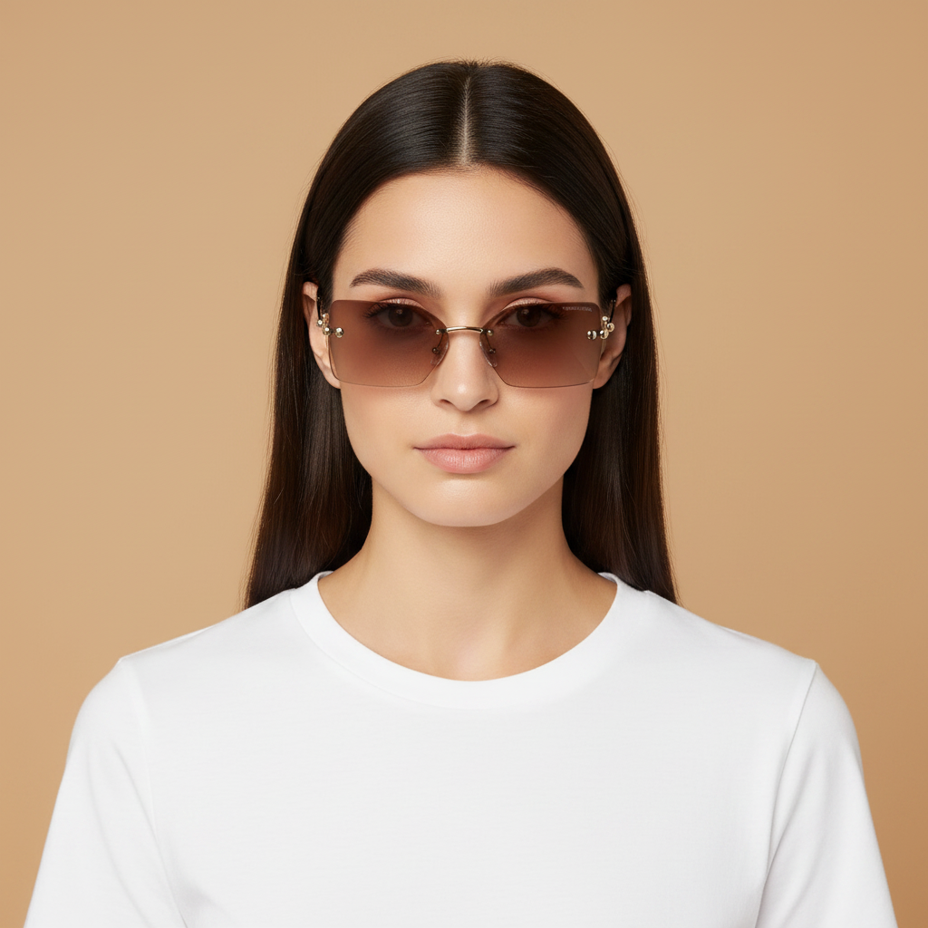 Modelo femenino llevando Gafas de Sol Tiffany&Co TF3088 61773B 59 14