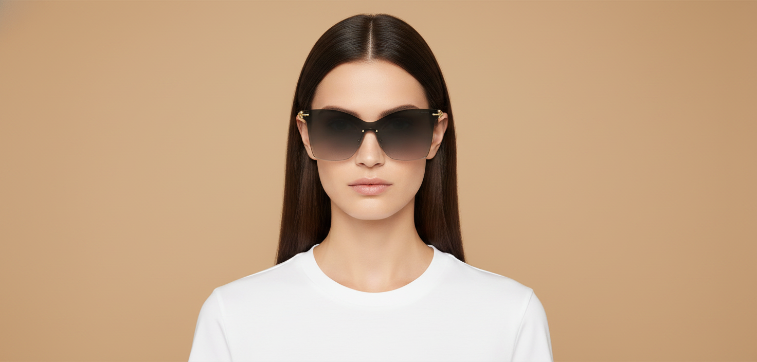 Modelo femenino llevando Gafas de Sol Tiffany&Co TF3103K 62113C 143 00