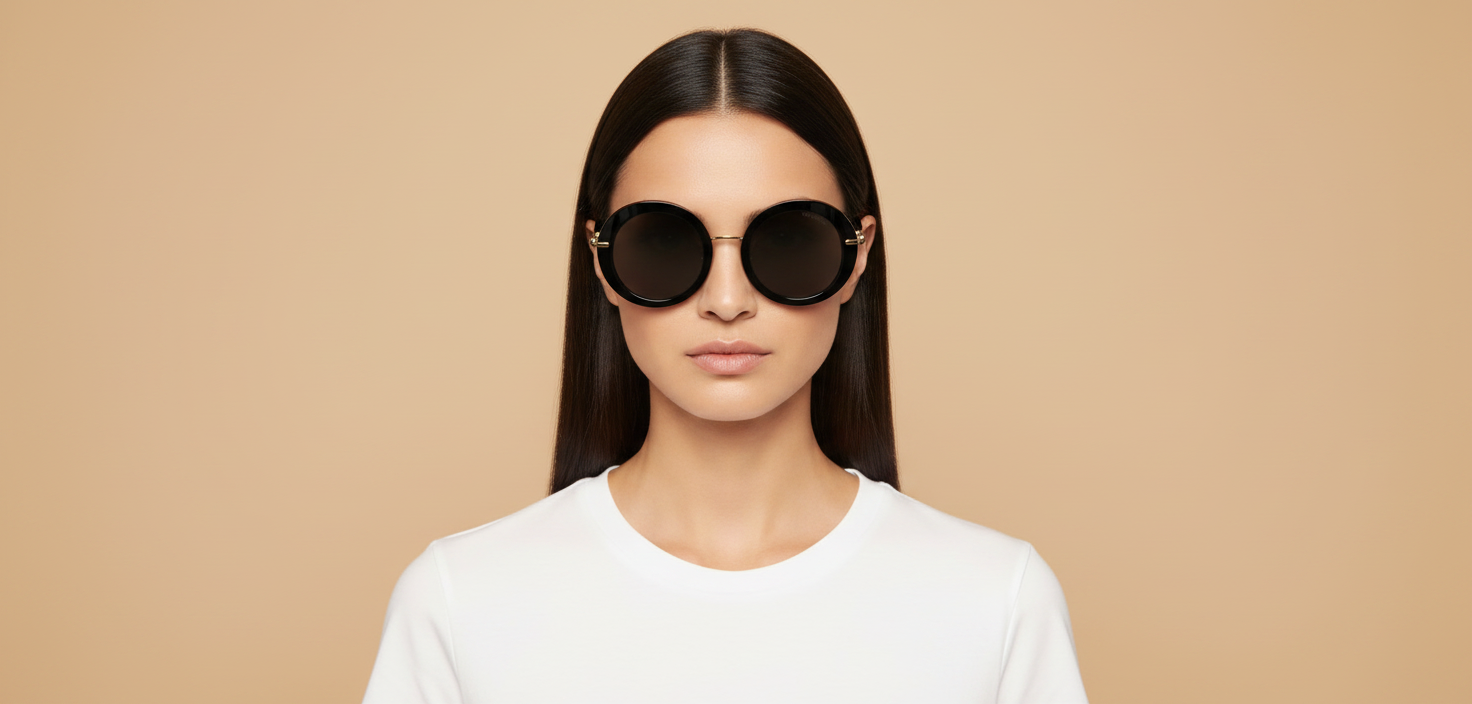 Modelo femenino llevando Gafas de Sol Tiffany&Co TF4201 8001S4 50 24