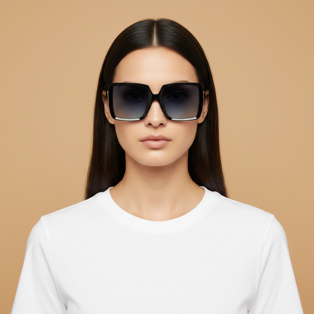 Modelo femenino llevando Gafas de Sol Tiffany&Co TF4212U 83429S 55 19