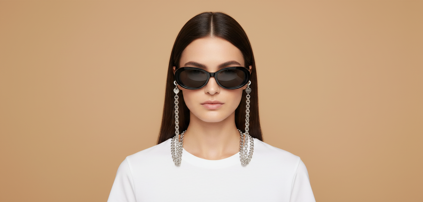 Modelo femenino llevando Gafas de Sol Tiffany&Co TF4221 8001S4 54 17