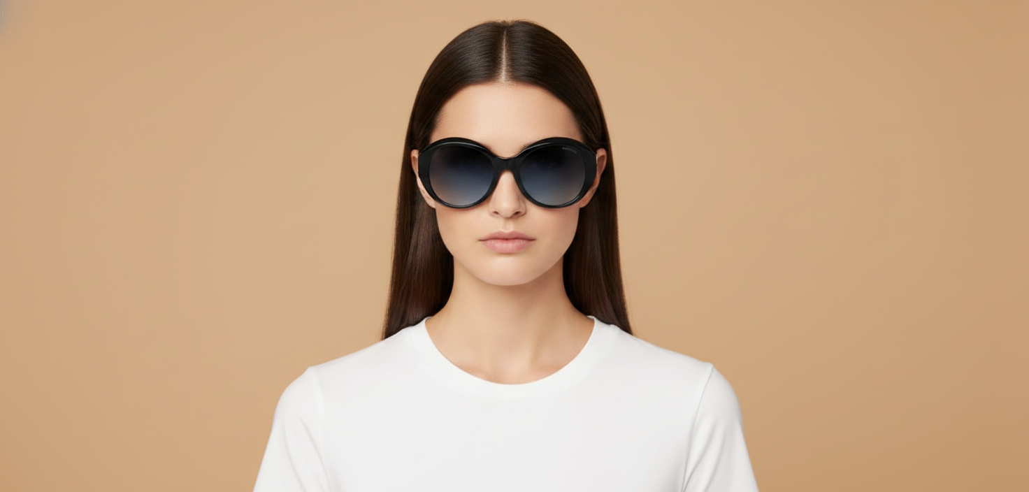 Modelo femenino llevando Gafas de Sol Tiffany&Co TF4227BU 80014U 53 19