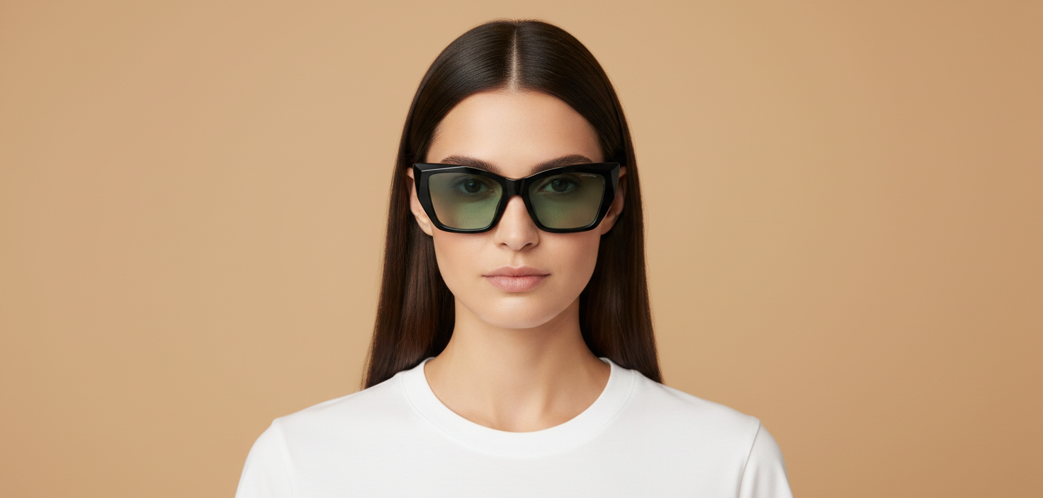 Modelo femenino llevando Gafas de Sol Tiffany&Co TF4230 8001D9 54 17