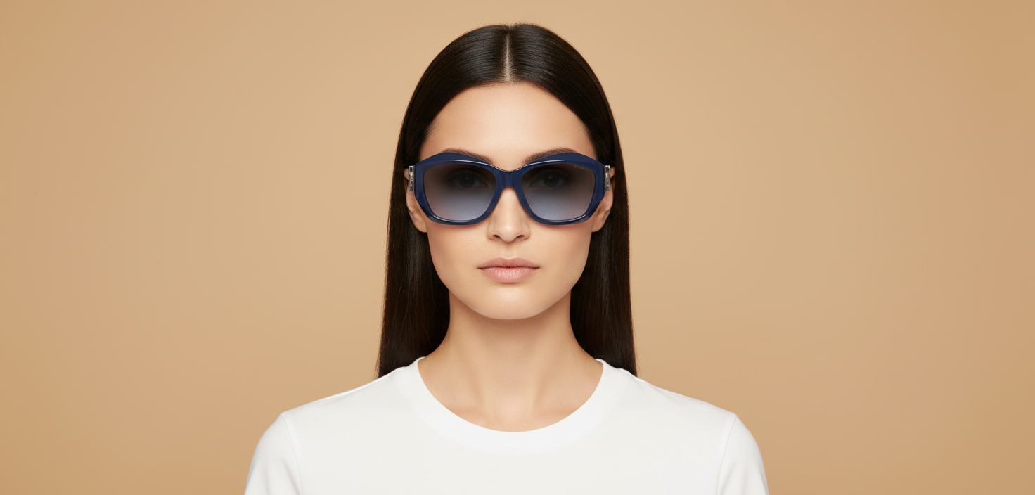 Modelo femenino llevando Gafas de Sol Tiffany&Co TF4233U 83968F 54 17