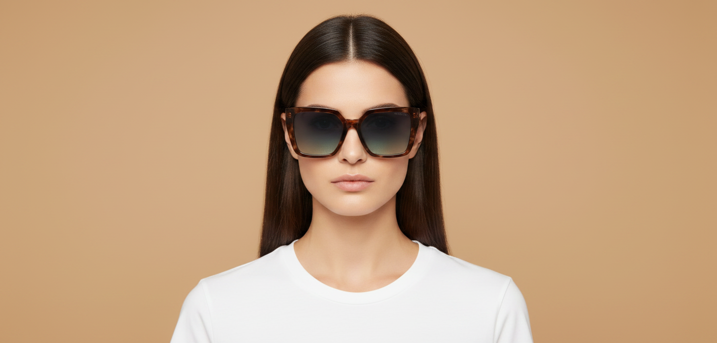 Modelo femenino llevando Gafas de Sol Tiffany&Co TF4235 84219S 55 17
